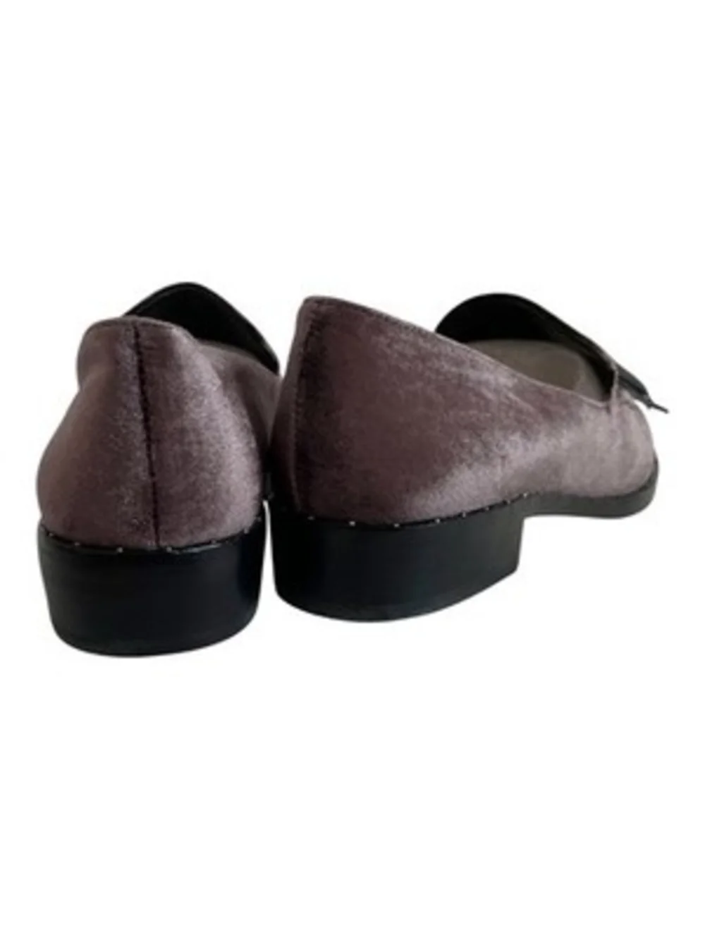Vince Camuto Geralin Velvet Tassel Loafers Women's 6/36 Grayish Purple NIB